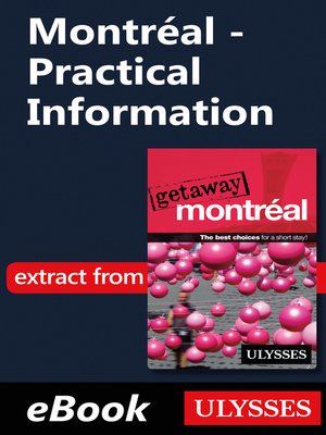 cover image of Montréal--Practical Information